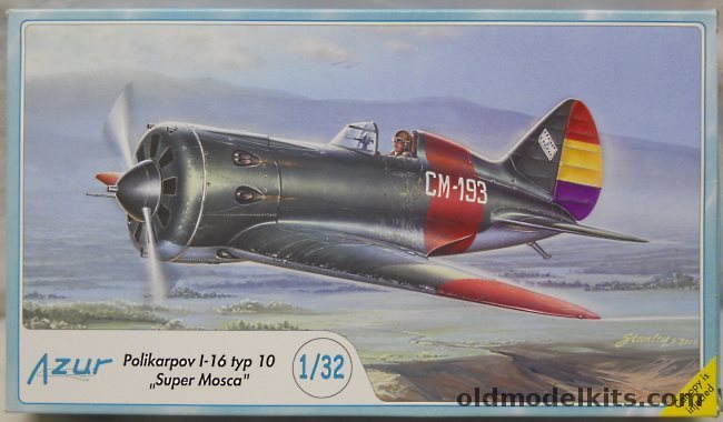 Azur 1/32 Polikarpov I-16 Type 10 Super Mosca, A046 plastic model kit